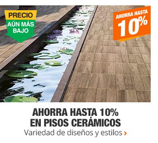 Ahorra hasta 10% en pisos cerámicos - Variedad de diseños y estilos