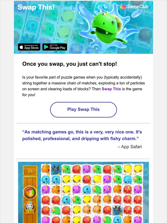 Pick of the Week: Swap This 
