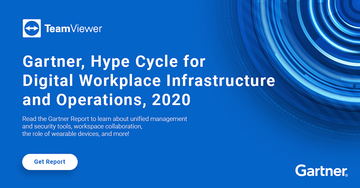 TeamViewer Gartner, Hype Cycle for Digital Workplace Infrastructure