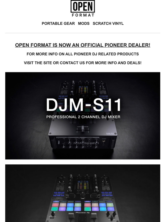 DJM-S11 - Professional scratch style 2-channel DJ mixer (Black)