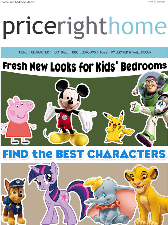 Find the best character and shop the coolest bedding sets at Price Right Home