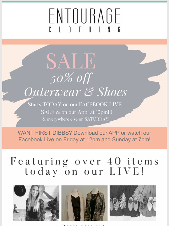 We added MORE 50% off ALL outerwear and select Shoes!