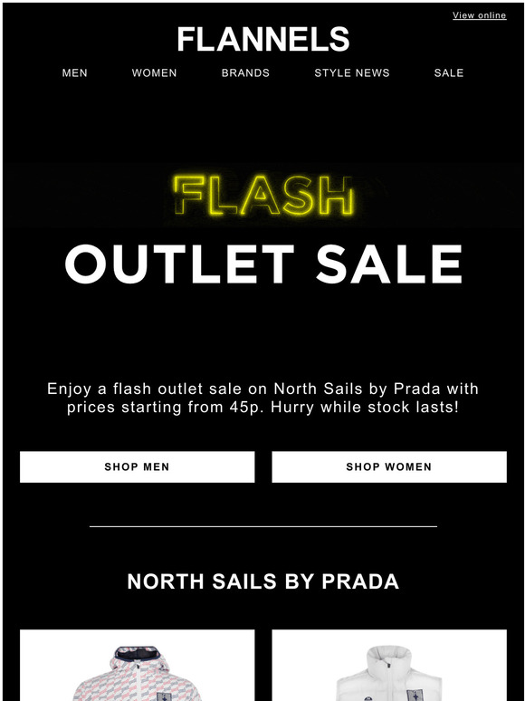 flannels north sails prada