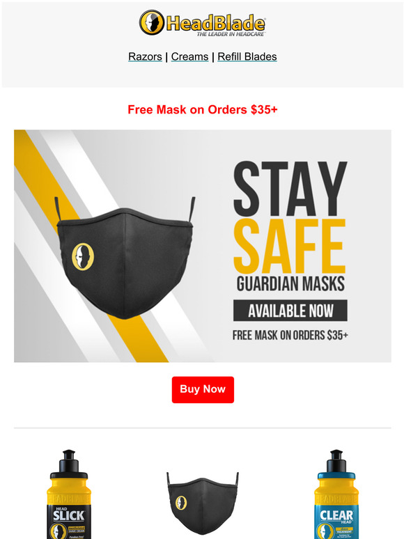 📢 The HeadBlade Guardian Mask! Free Mask on Orders $35+