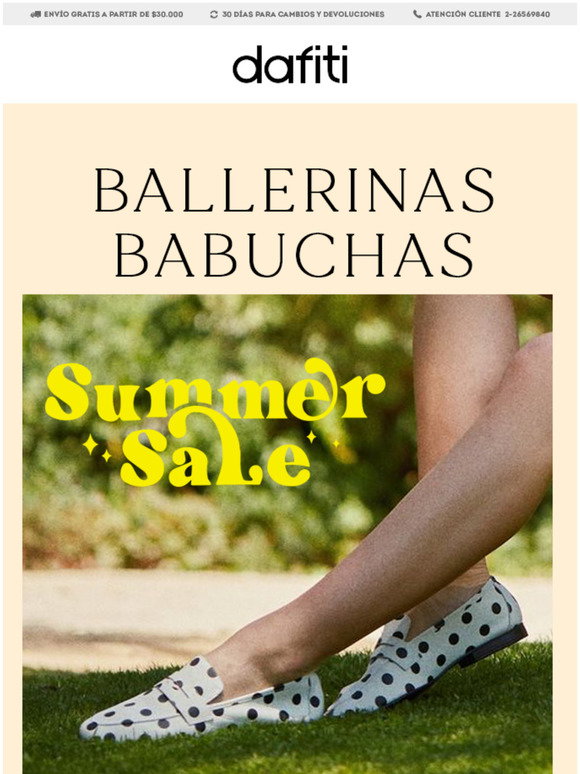 Dafiti: Summer sale: Ballerinas y babuchas hasta $14.990, camina cómoda. |  Milled