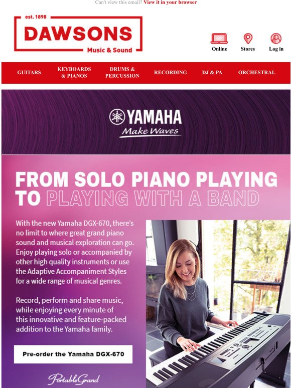 New pianos from Yamaha 🎹