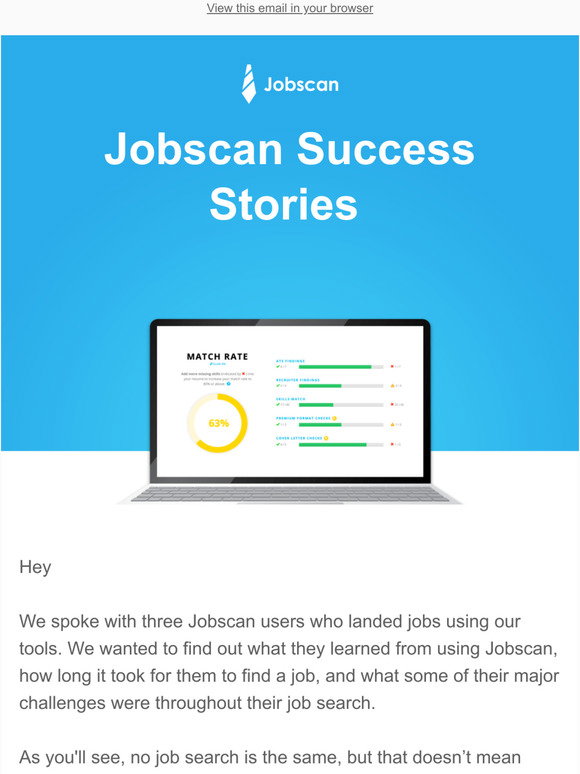 Jobscan These Real Jobscan Users Landed Jobs Here s Their Best Advice
