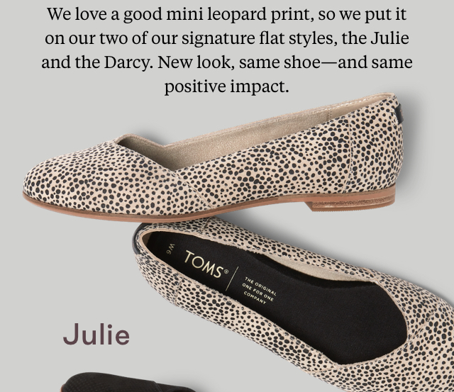 toms julie flats leopard