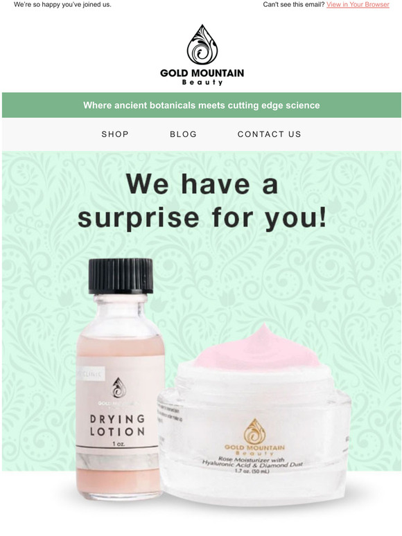 Welcome (with a gift!).