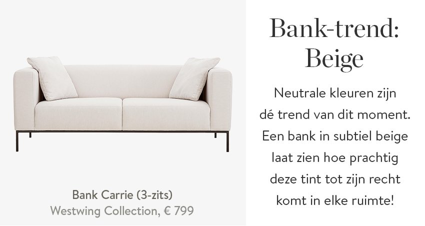 Stuwkracht Schurk vragen Westwing.nl: Nieuw jaar, nieuwe bank! | Milled