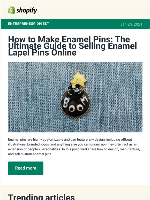 Shopify Pay How to Make Enamel Pins The Ultimate Guide to Selling Enamel Lapel Pins Online