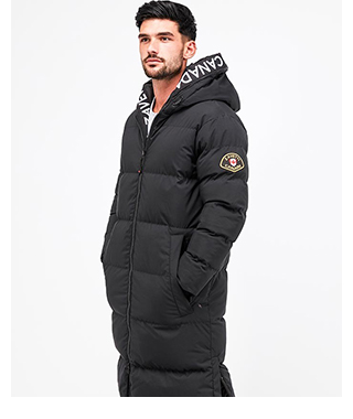 salvino longline puffer jacket