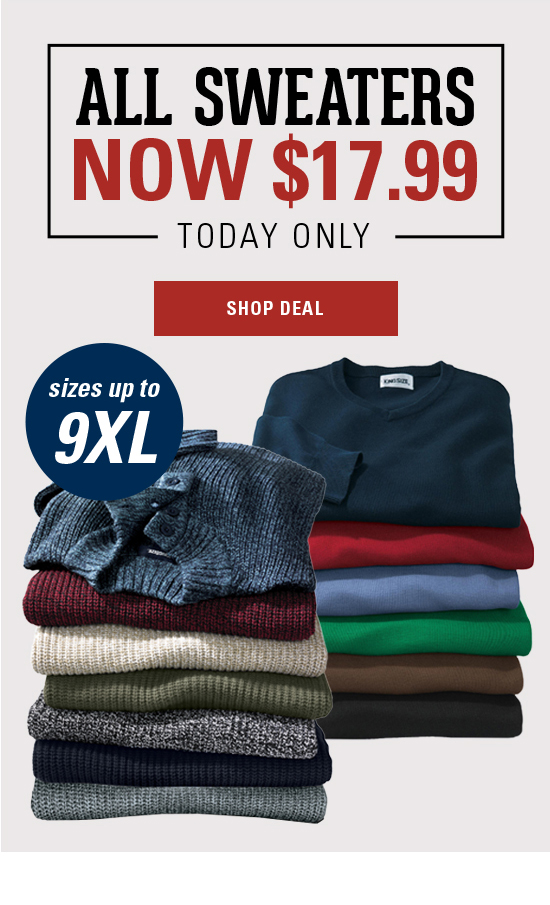 king size sweaters