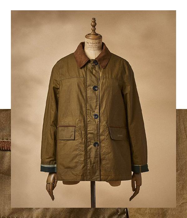 barbour christie wax jacket