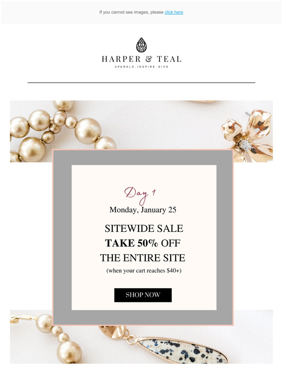 50% Off SiteWide - 5 Days of Sales