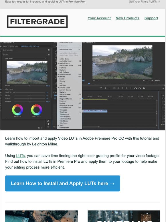 install luts in premiere cc