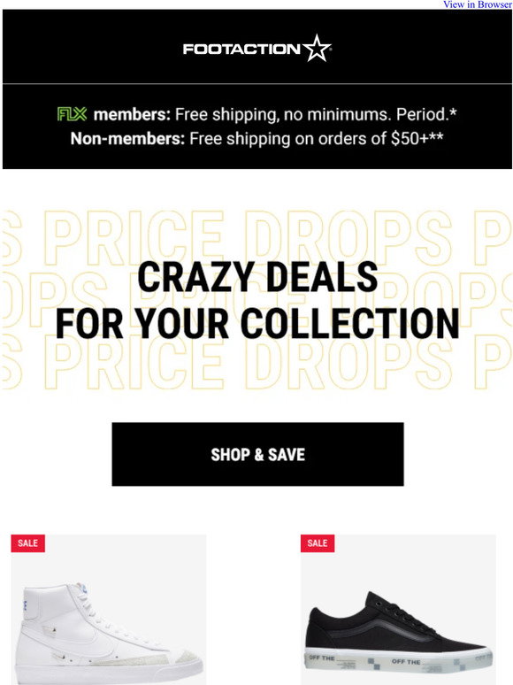 Footaction Email Newsletters Shop Sales Discounts And Coupon Codes
