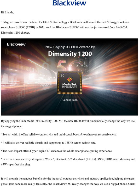 Blackview BL8000 5G - XiaomiToday