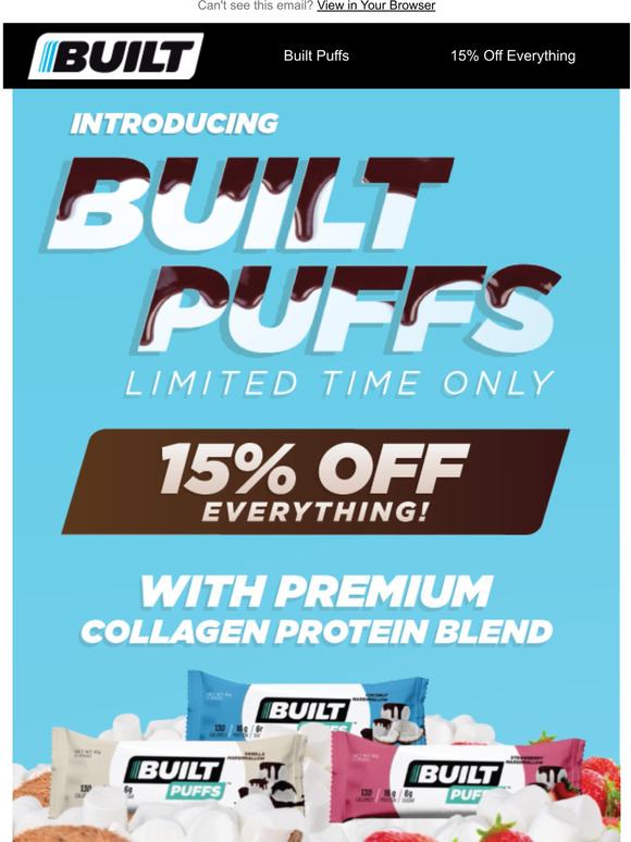 Built Bar Built Puffs are here Limited Time Only Milled