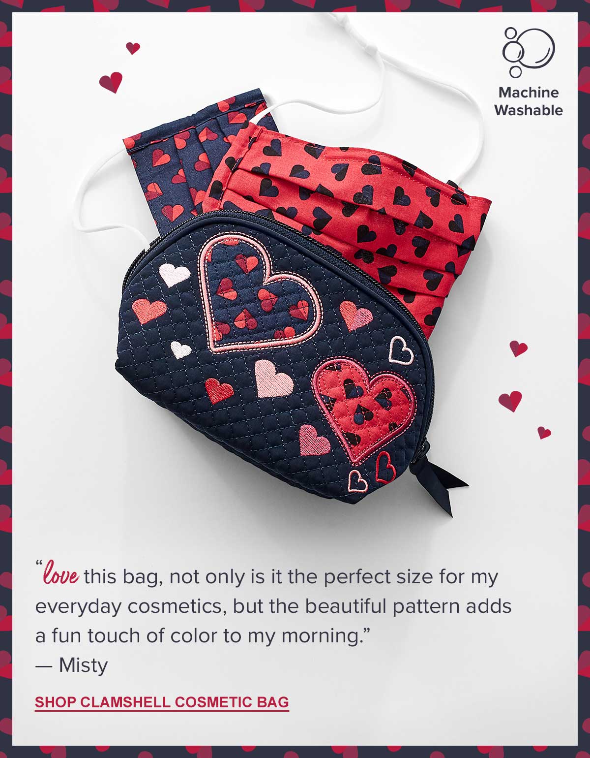vera bradley sweet hearts tote