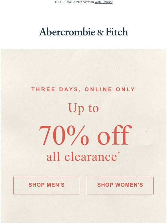 abercrombie clearance men