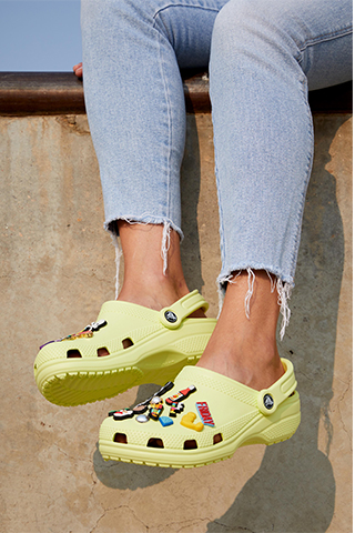 lime zest crocs