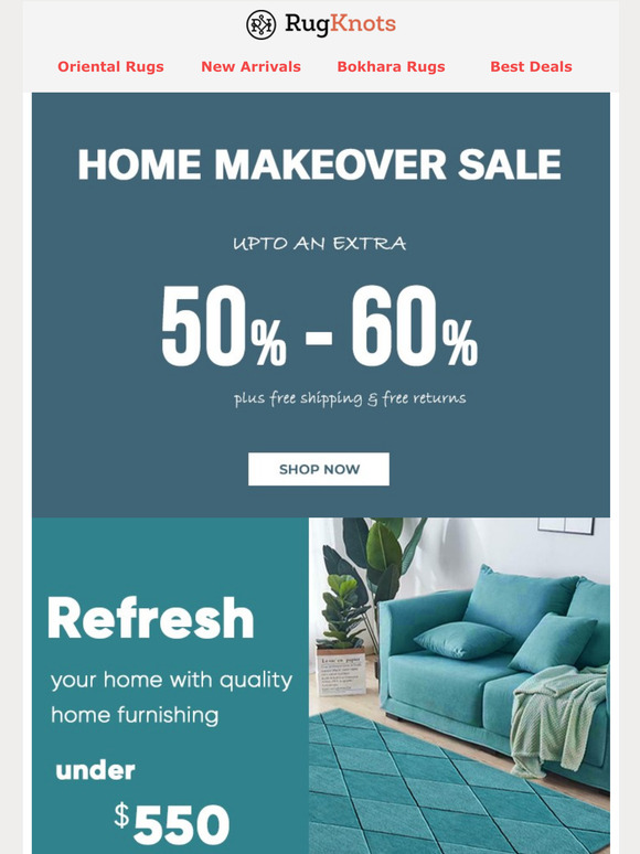 Give Your Home A Refresh Upto 50% Off