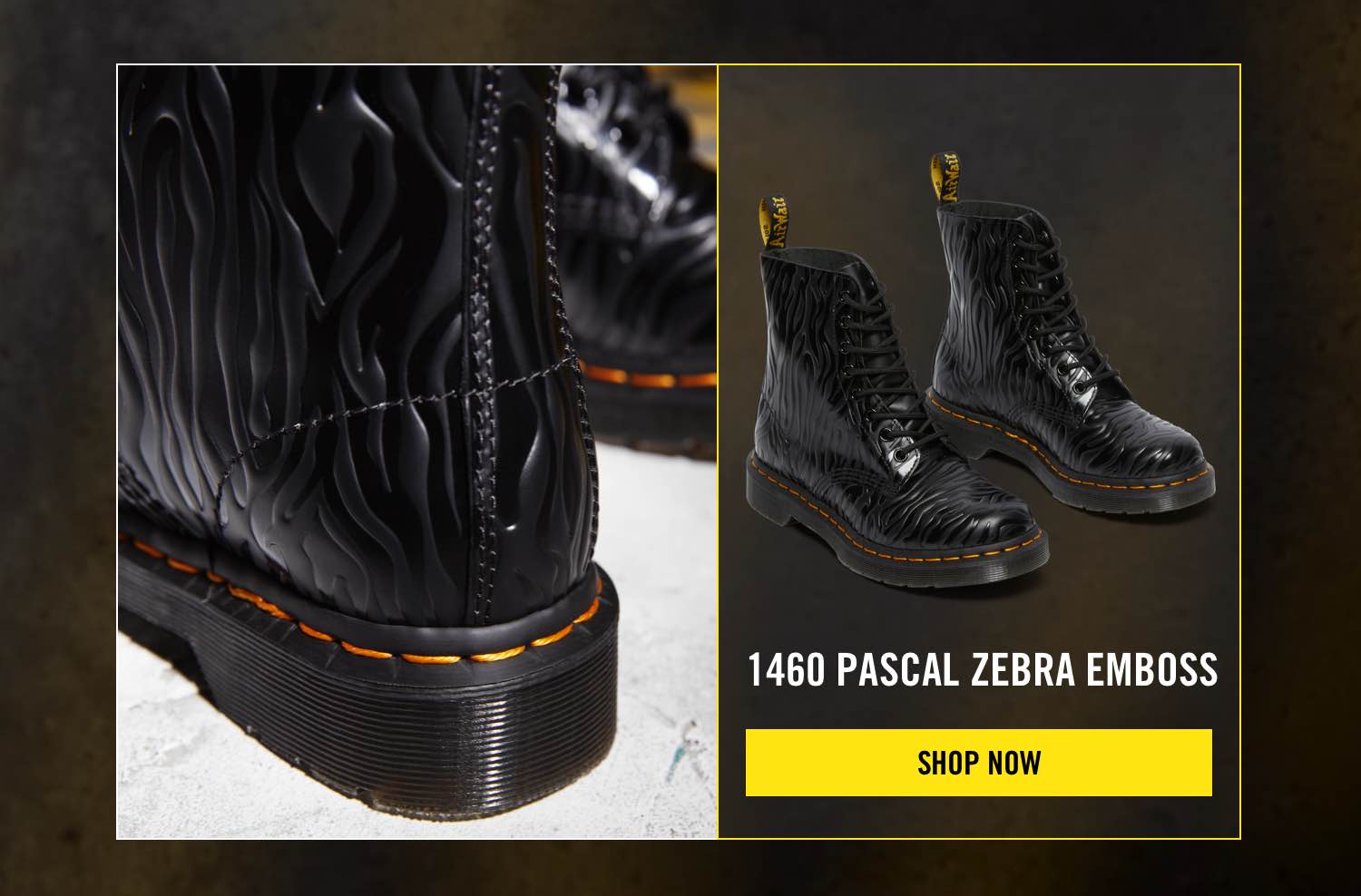 doc martens zebra embossed