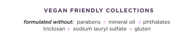 VEGAN FRIENDLY COLLECTIONS