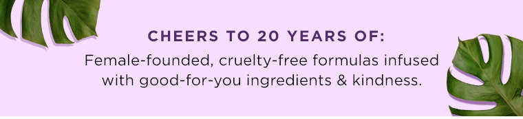 Cheers to 20 years of: