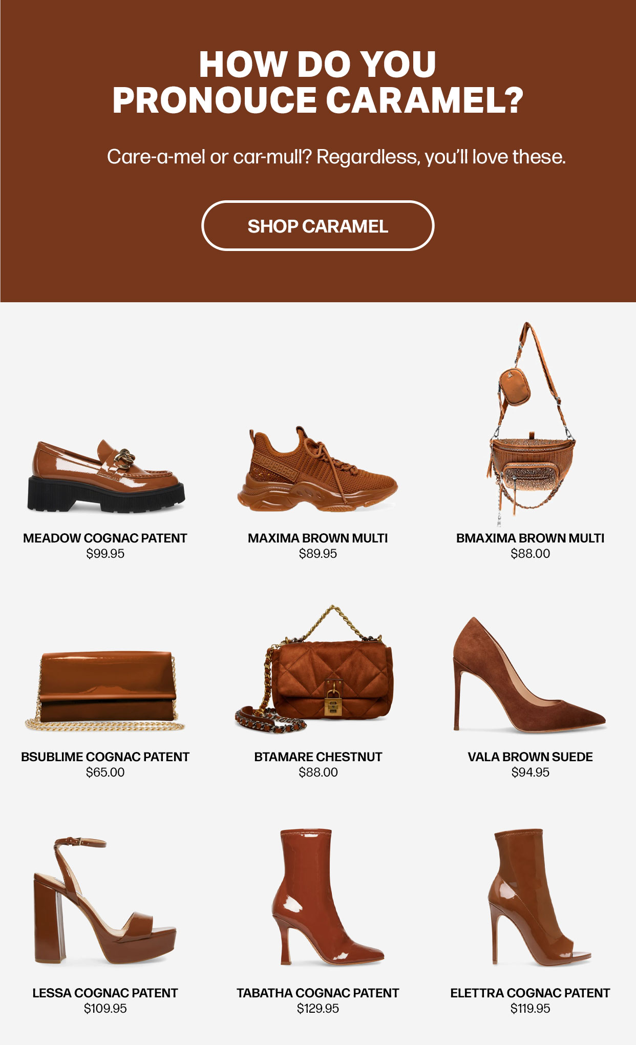 maxima brown multi steve madden