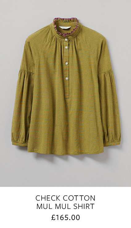 Check Cotton Mul Mul Shirt