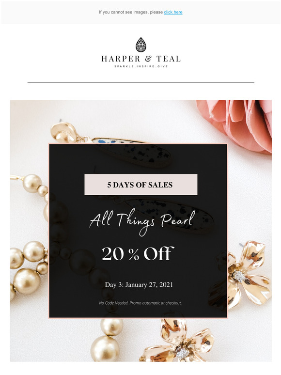 Today Only: 20% Off All Things Pearls