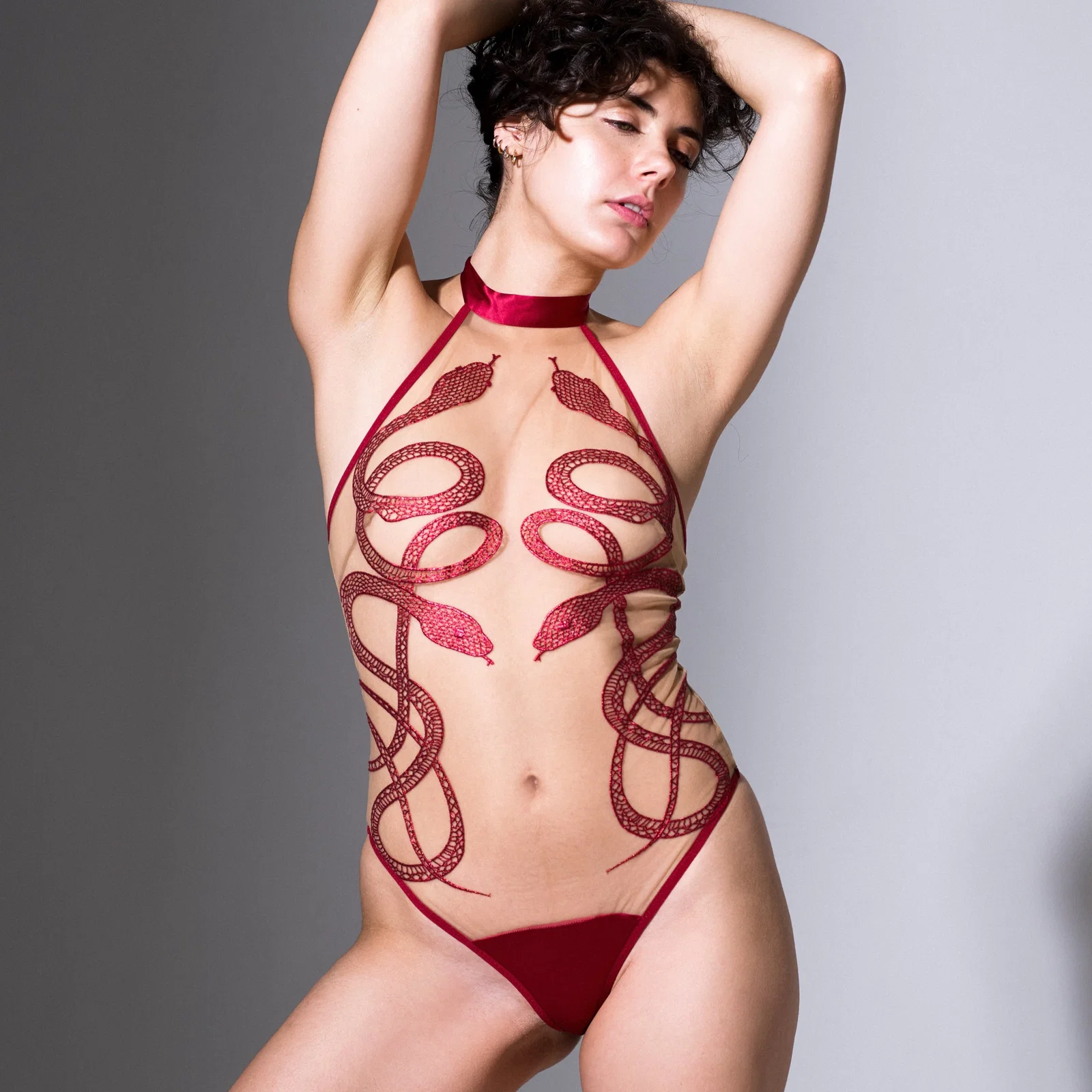 Image of Medusa Bodysuit - Ox Blood