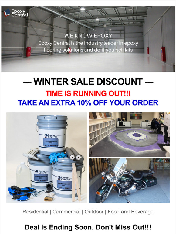 10% Off Winter Epoxy Flooring Sale!