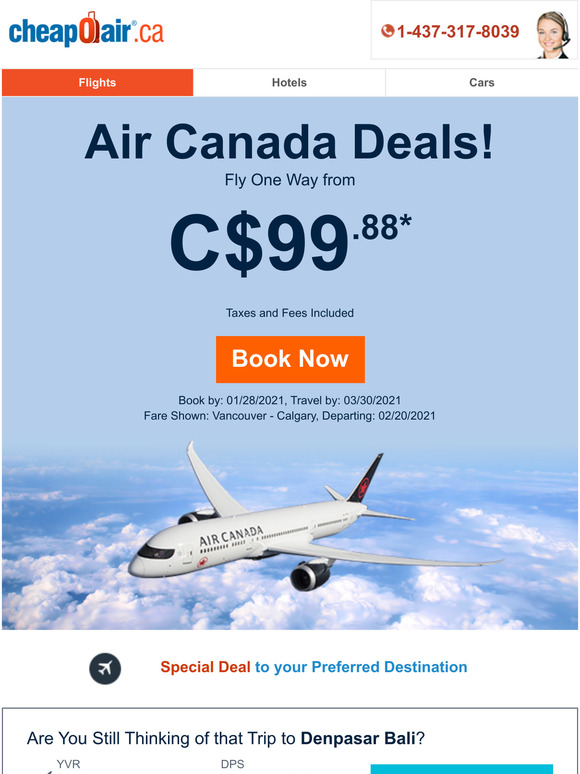 cheapoair one way flights