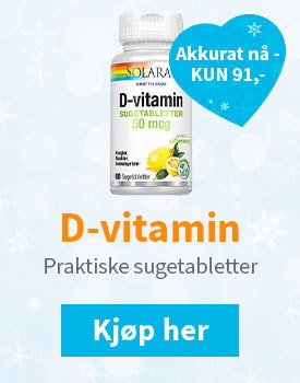 Spar 41% på Solaray D-vitamin 50 µg