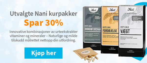 Spar 30% på Nani kurpakker