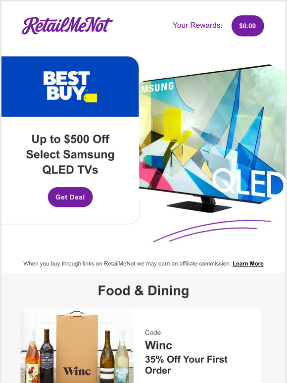 RetailMeNot 🍔Wendy’s 2 for 5 CVS Bed Bath & Beyond Walmart+