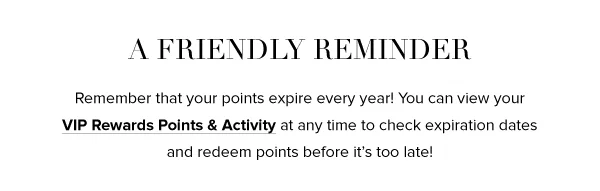 VIP REWARDS RECAP
