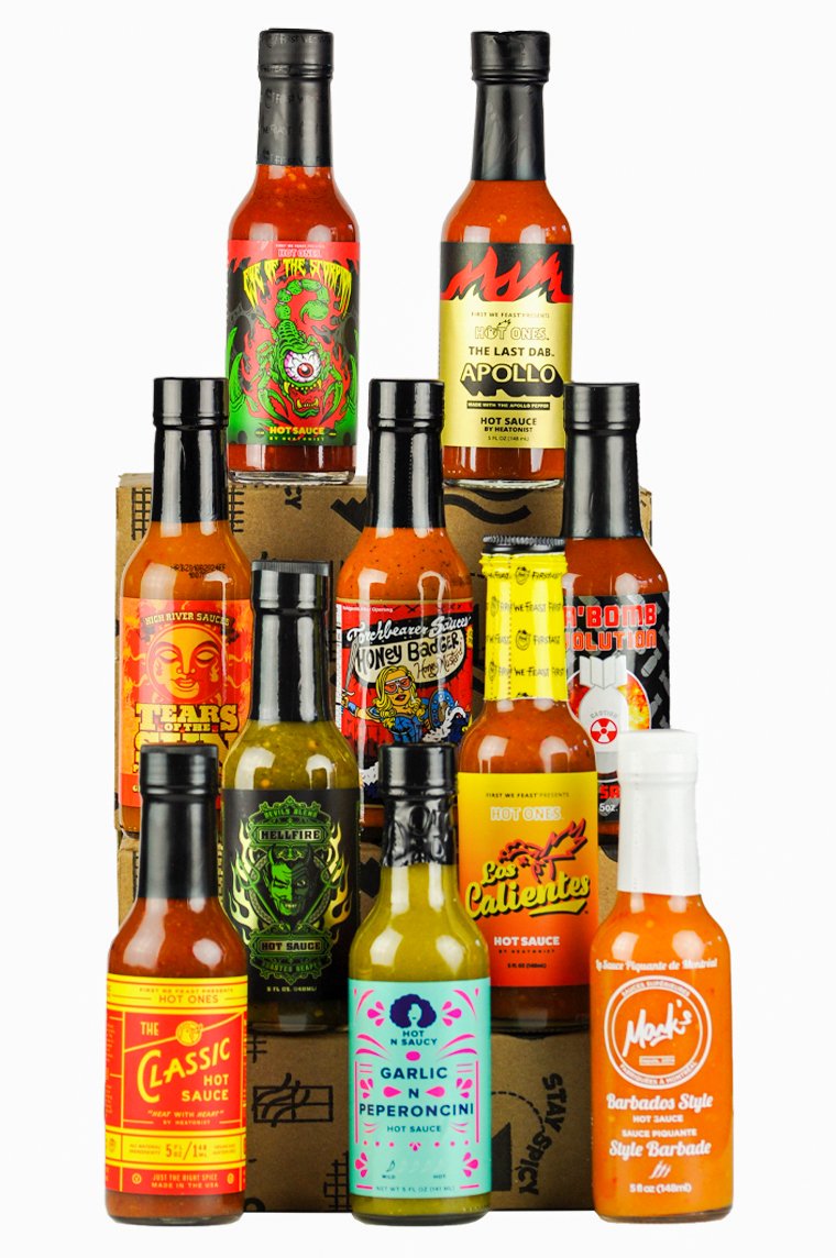 Hot Sauce 4-Pack ⚡ Pack de 4 Sauces Piquantes