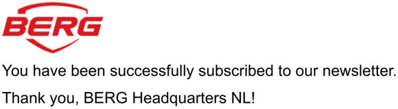 Newsletter subscription success