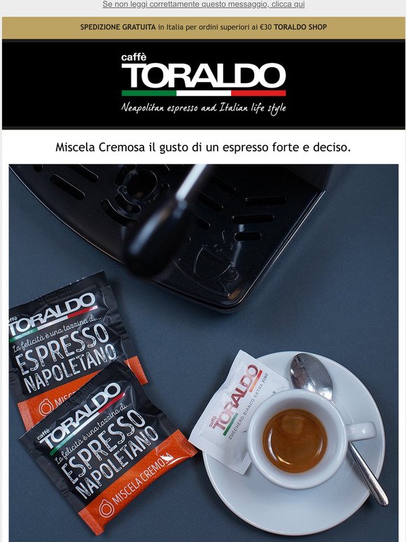 CaffÃ¨ Toraldo: Cialde miscela Cremosa per un espresso dall'aroma pieno e  fragrante! ☕