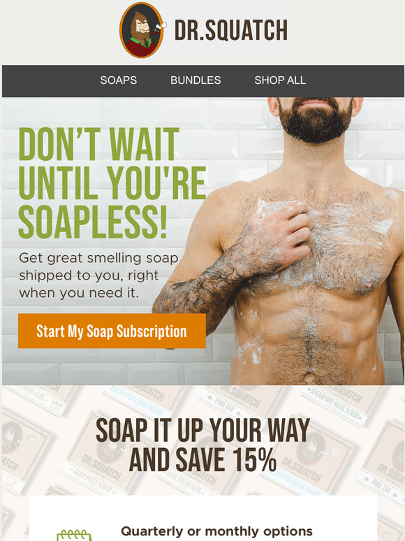 Dr. Squatch Email Newsletters Shop Sales, Discounts, and Coupon Codes