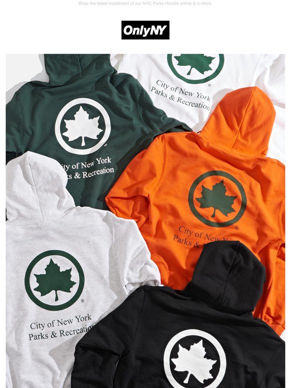 Only NY: NYC Parks Logo Champion® Hoodie Restock | Milled