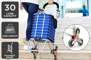 ovela foldable shopping cart trolley