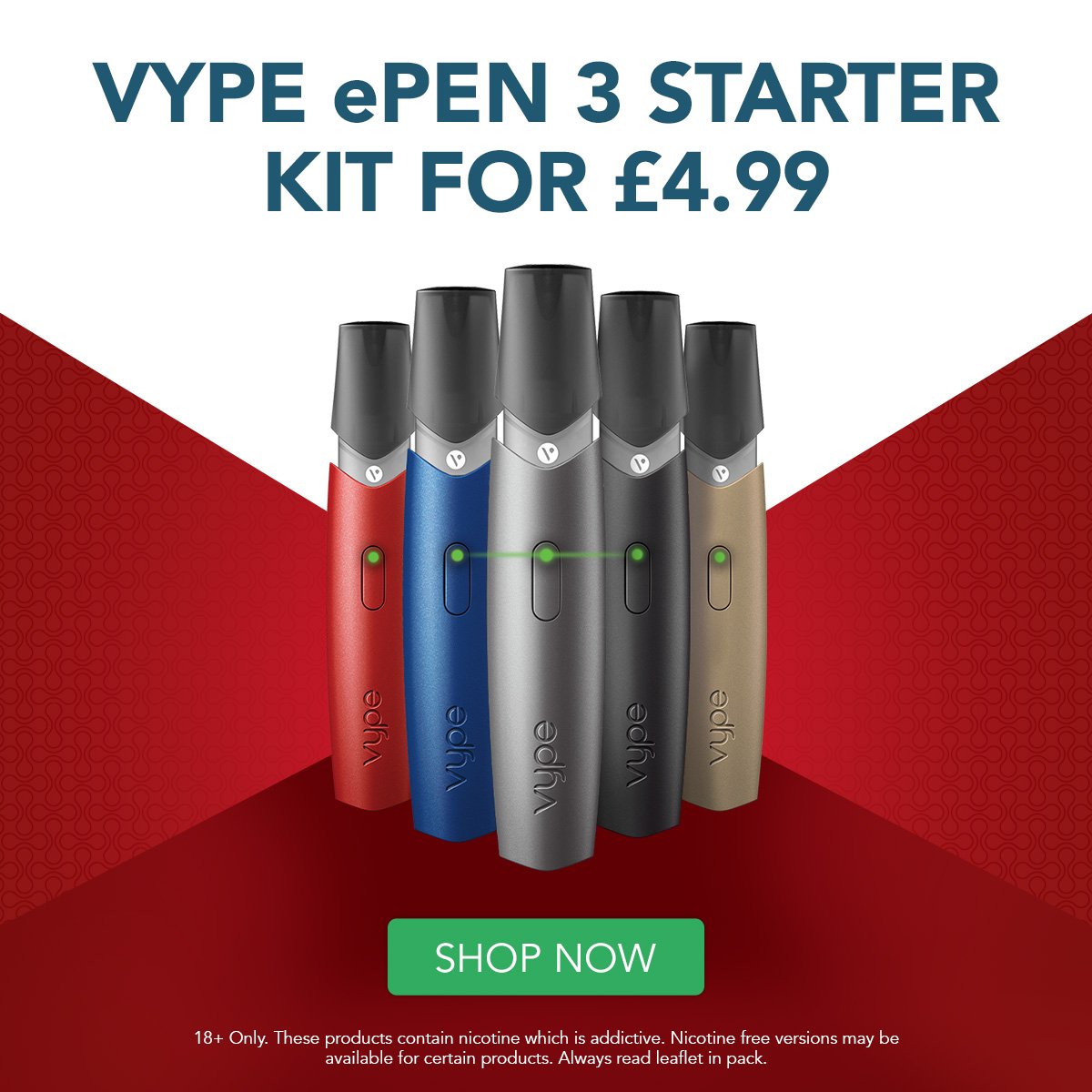 Vip Electronic Cigarette Vype Epen 3 Starter Kit For 4 99 Milled