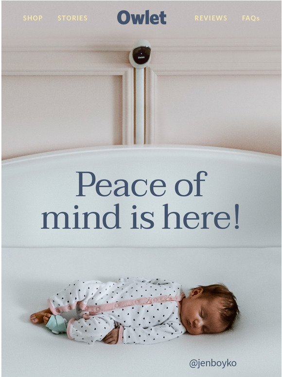 Owlet “Here’s to better sleep for all!” Milled