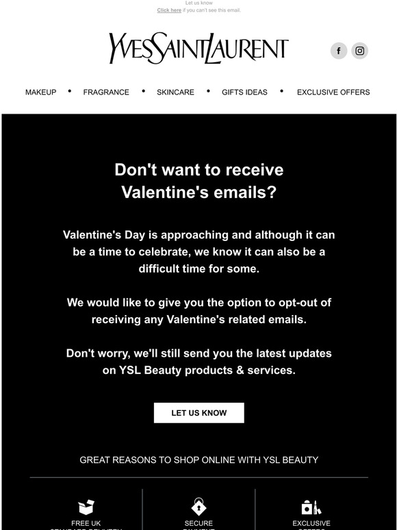 ysl beauty customer service email