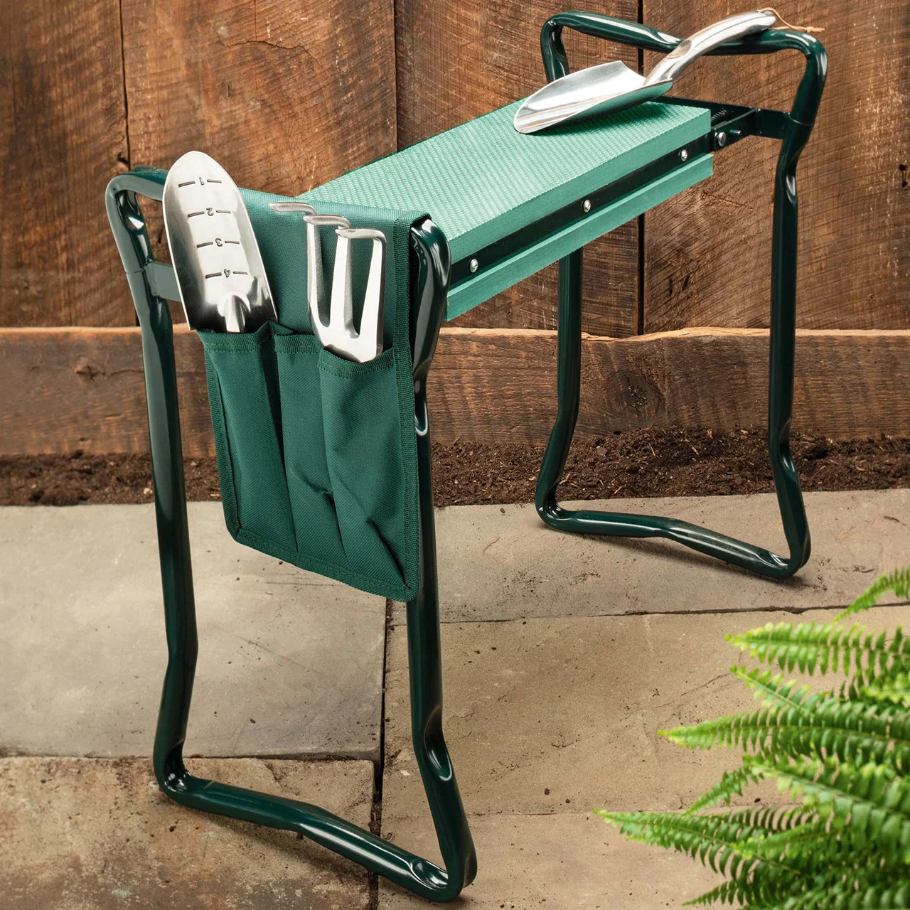 Image of Garden Kneeler + Digging Tools